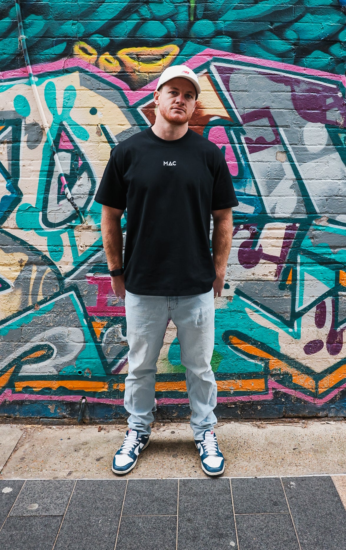 Over sized Mac T-shirt Black
