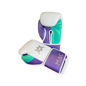 MAC-1 Velcro Boxing Glove Metallic purple & Green