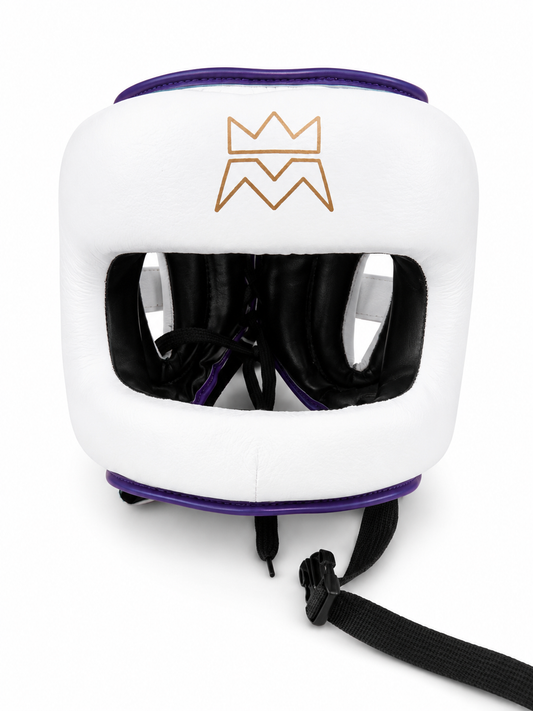 Nose Bar Headgear White and Purple