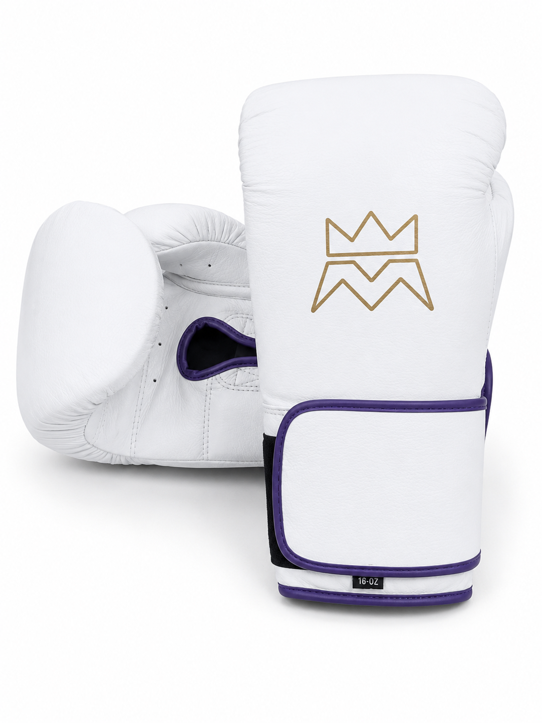The Trenches Boxing Gloves White and Purple