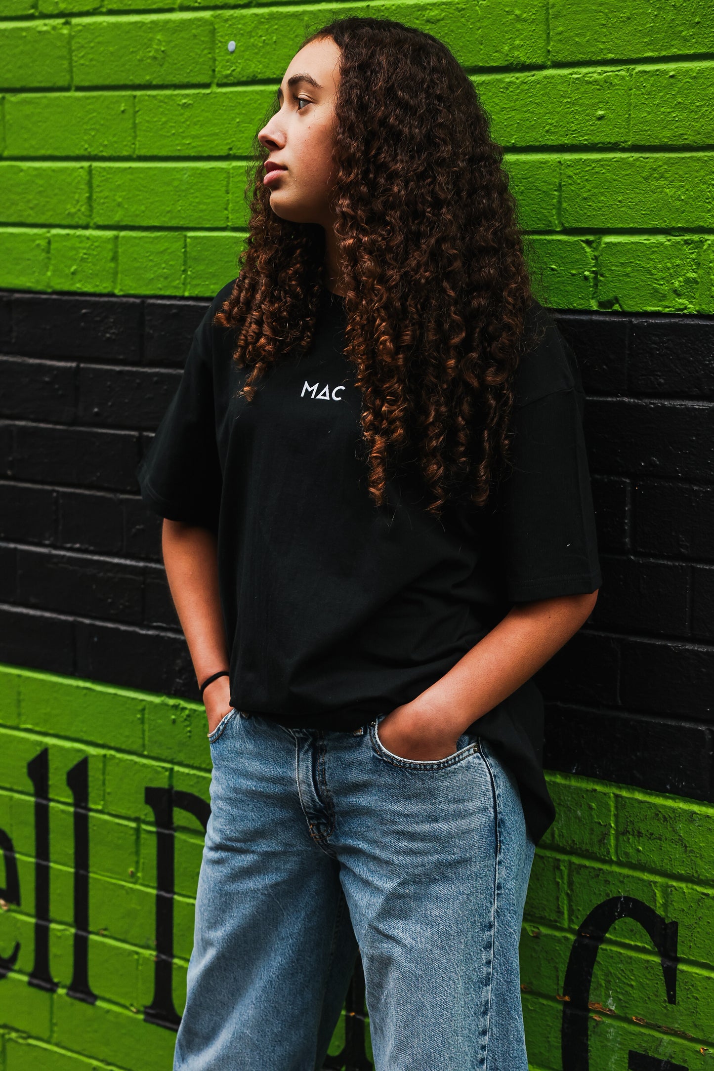 Over sized Mac T-shirt Black