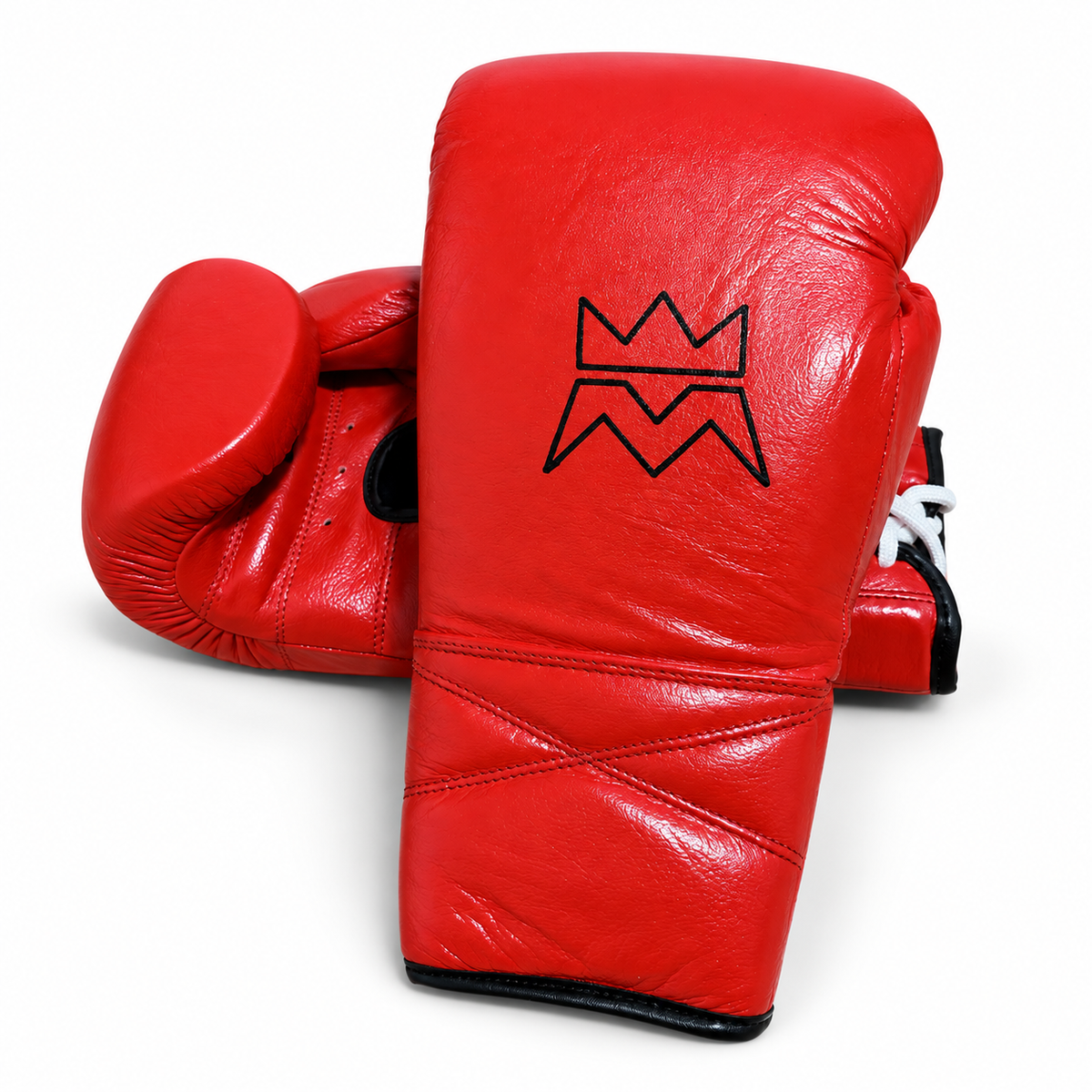 The Trenches Boxing Gloves Red, Lace