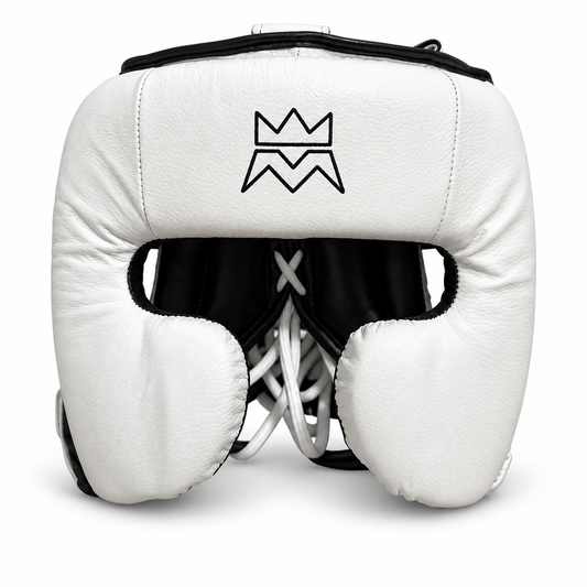 Cheek Protector Headgear White & Black